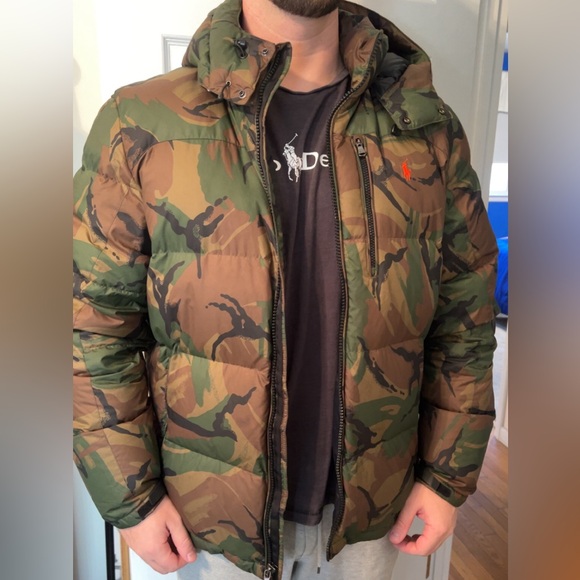 Polo Mens Camo Jacket XL - Picture 6 of 6